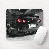 Nissan GT-R High Quality Black Muismat (Met muis)