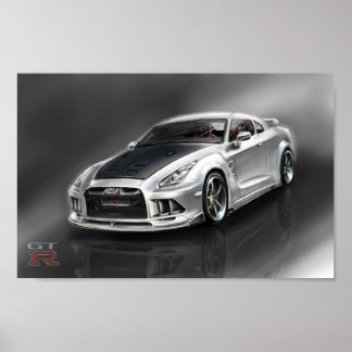 Nissan GT-R Poster