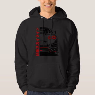 Nissan Gtr Nissan GTR35 Black Print Classic T-Sh Hoodie