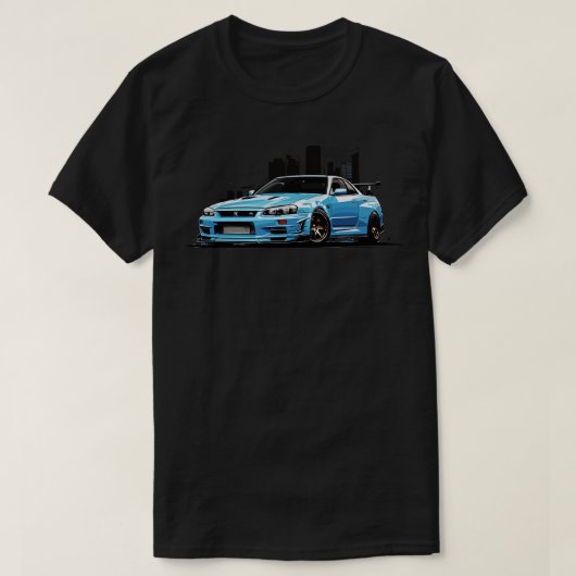 Nissan GTR R34 1 T-shirt (Design voorkant)