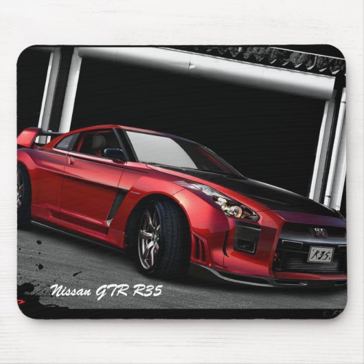 Nissan GTR R35- Mousepad Muismat (Voorkant)