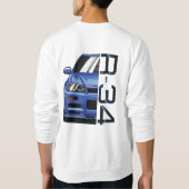 Nissan GTR R-34 Hoodies het beste voor autoliefheb (Achterkant)
