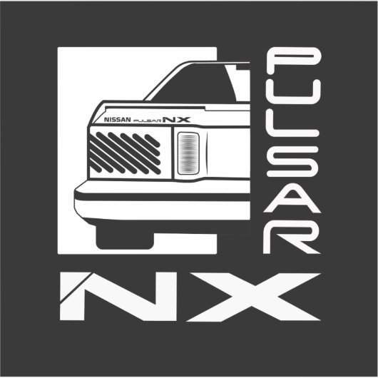 Nissan Pulsar NX Sticker (Voorkant)