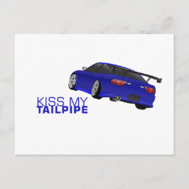 Nissan s13 (180sx/200sx/240sx) - blauw briefkaart