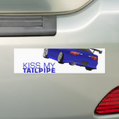 Nissan s13 (180sx/200sx/240sx) - blauw bumpersticker (Op auto)