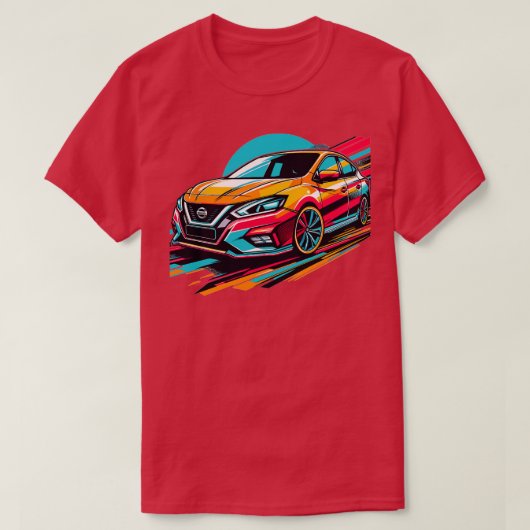 Nissan Sentra 5 T-shirt (Design voorkant)
