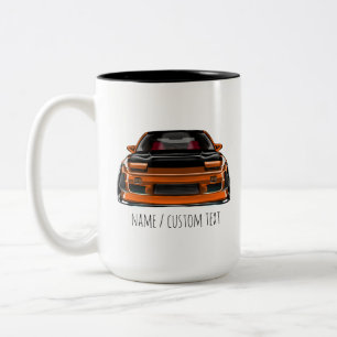 Nissan Silvia S-Chassis 240sx driftspec verlaagd Tweekleurige Koffiemok