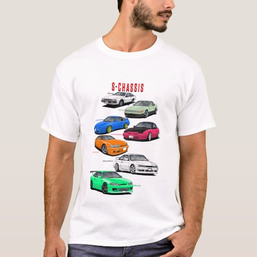 Nissan Silvia S-Chassis-reeks T-shirt (Voorkant)
