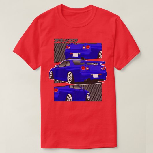 Nissan Skilyne GTR r34 T-shirt (Design voorkant)