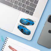 Nissan Skyline Car Sticker (Laptop met iPhone)