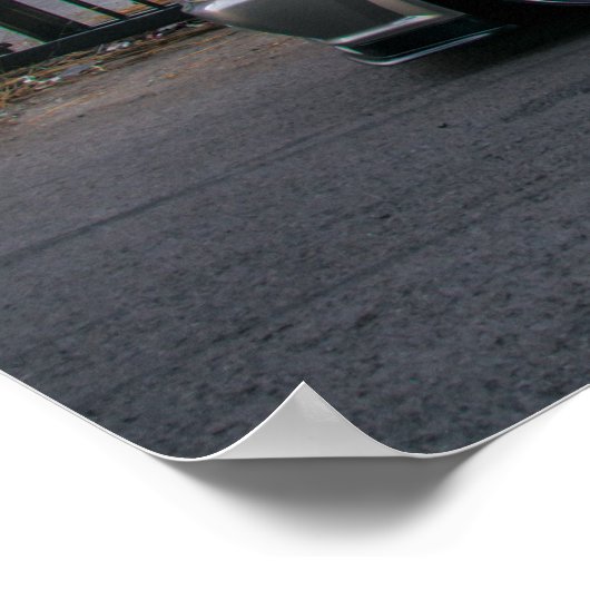 Nissan Skyline GT-R34 in het centrum van Los Angel Poster (Hoek)