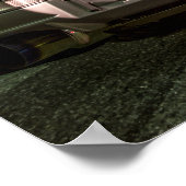 Nissan Skyline GT-R34 in het centrum van Los Angel Poster (Hoek)