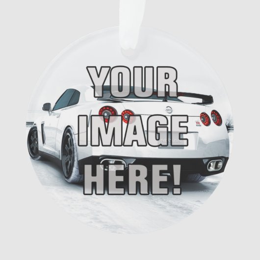Nissan Skyline GT-R "voeg je foto toe!" Ornament (voorkant)
