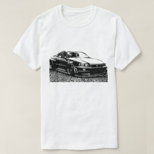 Nissan Skyline GTR34 vectorAfbeelding T-shirt