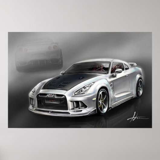 Nissan Skyline GTR35 Poster (Voorkant)