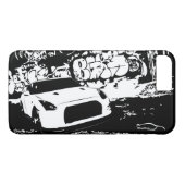 Nissan Skyline GTR met Graffiti Backdrop Case-Mate iPhone Case (Achterkant (Horizontaal))