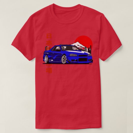 Nissan Skyline GTR R34 JDM Legend T-shirt (Design voorkant)