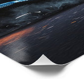 Nissan Skyline GTR R34 Poster – Bayside Blue (Hoek)