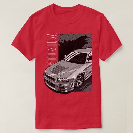 Nissan Skyline GTR R34 TShirt (Design voorkant)