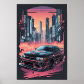 Nissan Skyline R-34 artwork poster (Voorkant)