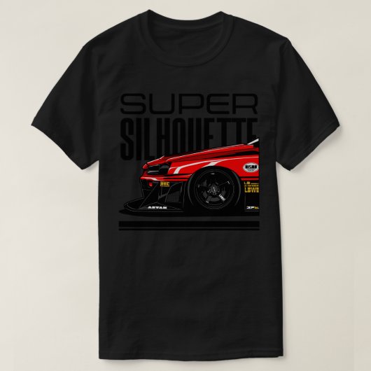 Nissan Skyline R 34 Super Silhouet T-shirt (Design voorkant)