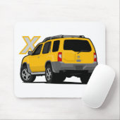 Nissan Xterra Yellow Muismat (Met muis)