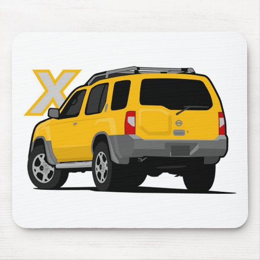 Nissan Xterra Yellow Muismat (Voorkant)