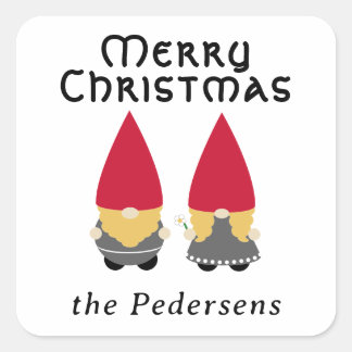 Nisse Folk - gepersonaliseerd Vierkante Sticker