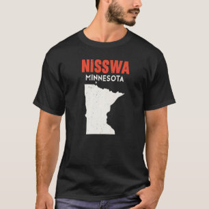 Nisswa Minnesota USA Staat Amerika Reizen Minnesot T-shirt