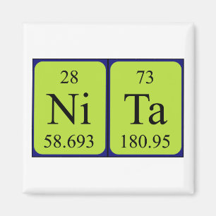 Nita periodieke table name magnet
