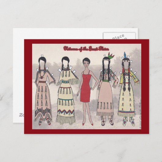 Nitanna van het Briefkaart van de Grote Meren Papi (Voorkant / Achterkant)