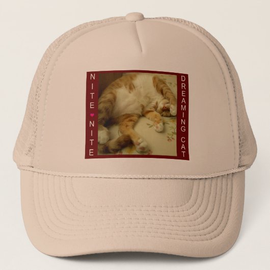 Nite Nite Dreaming Cat Mesh Petten (Voorkant)