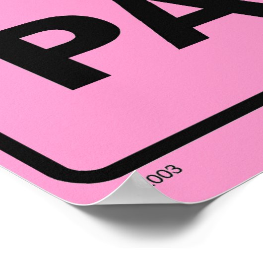 Nite Parking - Roze Poster (Hoek)