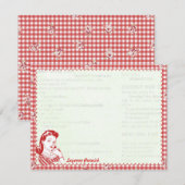 Nitigs 50 Posie Gal Persoonlijke flat Note-kaarten Notitiekaartje (Voorkant / Achterkant)