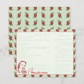 Nitigs Cherry Gal, gepersonaliseerde flatnote-kaar Kaart (Voorkant / Achterkant)