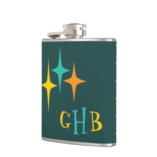 Nitigvijftig - driedubbele heupkolf heupfles (Links)