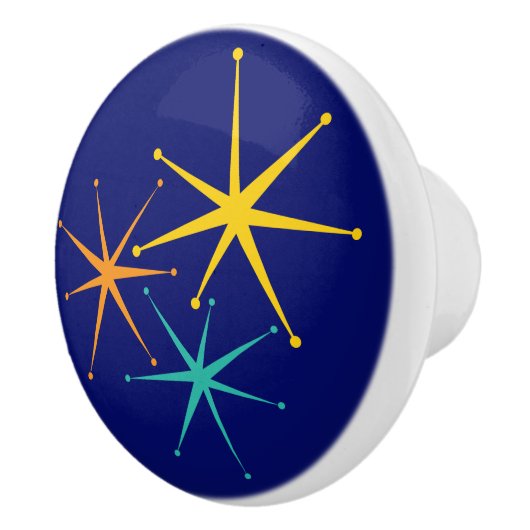 Nitigvijftig - drievoudige sterrenburstknop keramische knop (Rechts)