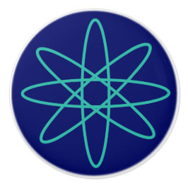 Nitigvijftig - groen atoom keramische knop