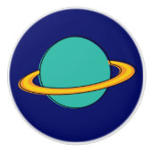 Nitigvijftig - groene ronddraaiende planwervel keramische knop (Voorkant)