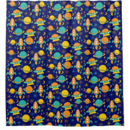 Nitigvijftig - kinder douchegordijn in het ruimtet