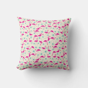 Nitigvijftig - roze flamingos en sterren kussen