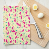 Nitigvijftig - roze flamingos en theedoeken (Quarter Fold)