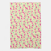 Nitigvijftig - roze flamingos en theedoeken (Verticaal)