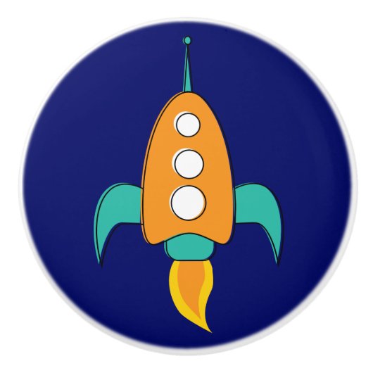 Nitigvijftig - zeeschip keramische knop (Voorkant)