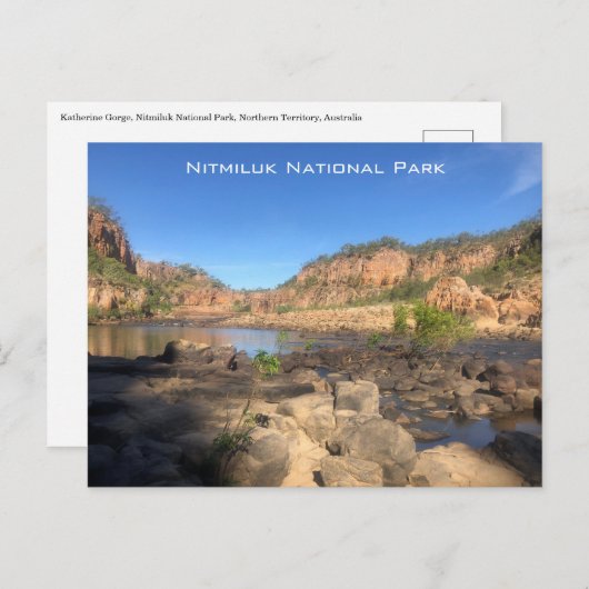 nitmiluk katherine gorge briefkaart (Voorkant / Achterkant)