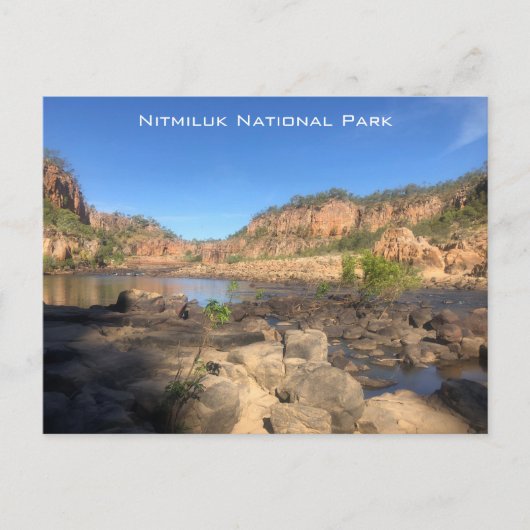 nitmiluk katherine gorge briefkaart (Voorkant)