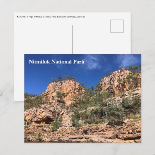 nitmiluk katherine gorge briefkaart (Voorkant / Achterkant)