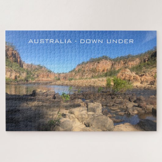 nitmiluk katherine gorge briefkaart legpuzzel (Horizontaal)