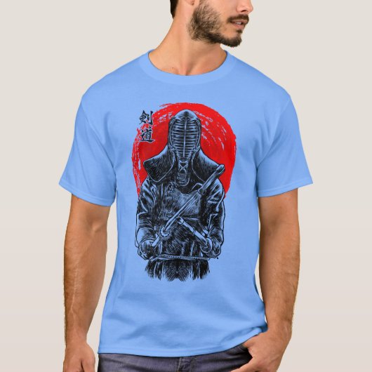 Nito Ryu Kendo speelt het duale zwaard T-shirt (Voorkant)