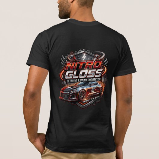 Nitro Gloss Detailing Grafisch T-shirt (Achterkant)